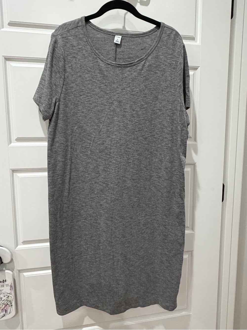 Old Navy Gray Short-Sleeve T-Shirt Dress